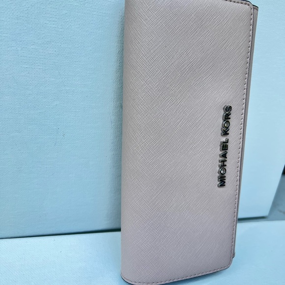 Michael Kors Jet Set Wallet Leather Pink - Picture 7 of 15